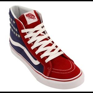 Vans Studded Stars Red Blue